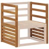Accoudoirs 2 pcs Marron 59 x 4 x 73 cm Bois d'ingénierie 645509645509