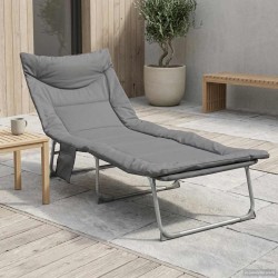 Transat pliant avec coussin Anthracite 645521645521