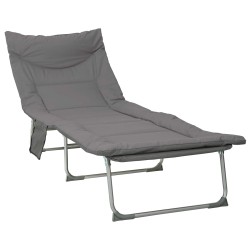 Transat pliant avec coussin Anthracite 645521645521