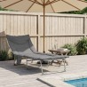 Transat pliant avec coussin Anthracite 645521645521