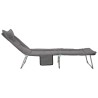Transat pliant avec coussin Anthracite 645521645521