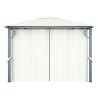 Tonnelle avec rideau 300x300 cm Crème Aluminium 645523645523