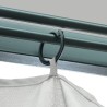 Tonnelle avec rideau 300x300 cm Crème Aluminium 645523645523