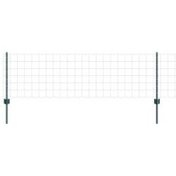 Clôture Euro avec poteau 10 x 0,6 m Acier recouvert de PVC Vert 645547645547