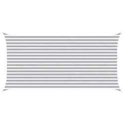 Voile d'ombre Gris clair et blanc 5 x 2,5 m 645549645549