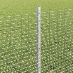 Clôture en fil soudé avec poteaux 10 x 0,6 m Acier galvanisé 645553645553