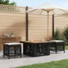 Ensemble de salle à manger pour jardin 3 pcs Beige et crème 645555645555