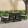 Ensemble de salle à manger pour jardin 3 pcs Beige et crème 645556645556