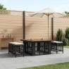 Ensemble de salle à manger pour jardin 3 pcs Beige et crème 645556645556