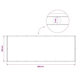 Écran de confidentialité pour balcon 150 x 400 cm 645561645561