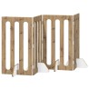 Clôture pliable pour animaux 4 pcs Chêne Artisanal 645565645565