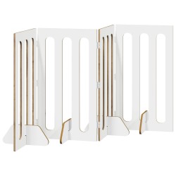 Clôture pliable pour animaux 4 pcs Chêne Artisanal 645565645565