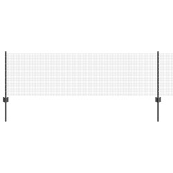 Clôture en fil soudé avec poteaux 50 x 0,6 m Gris Maille 645569645569