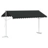 Auvent autoportant 4 × 3 m Polyester Anthracite 645579645579