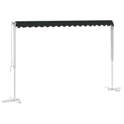 Auvent autoportant 4 × 3 m Polyester Anthracite 645579645579