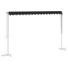 Auvent autoportant 4 × 3 m Polyester Anthracite 645579645579