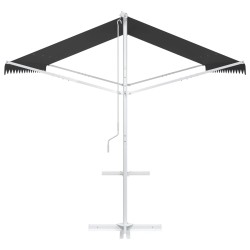 Auvent autoportant 4 × 3 m Polyester Anthracite 645579645579
