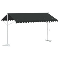 Auvent autoportant 4 × 3 m Polyester Anthracite 645579645579