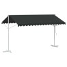 Auvent autoportant 4 × 3 m Polyester Anthracite 645579645579