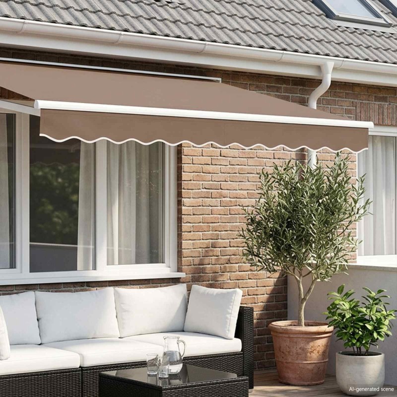 Remplacement de lambrequin Taupe 5 m Polyester 645582645582