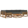Ensemble de canapés d'extérieur 7 pcs Naturel et Anthracite 645595645595
