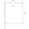 Store roulant d'extérieur blanc 85 (l) x 140 (H) cm HDPE 645597645597