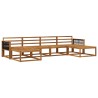 Ensemble de canapés d'extérieur 6 pcs Naturel 645598645598