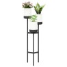 Stand à fleurs Blanc 42 x 39,5 x 125 cm PP et Acier 645602645602