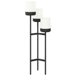 Stand à fleurs Blanc 42 x 39,5 x 125 cm PP et Acier 645602645602
