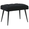 Banc avec capitonnage bouton Noir 60 x 40 x 45 cm Velours 645603645603