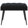 Banc avec capitonnage bouton Noir 60 x 40 x 45 cm Velours 645603645603