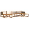 Ensemble de canapés d'extérieur 6 pcs Naturel 645604645604