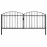 Portail de clôture ASSEN à double porte avec arc en acier 400x175 cm 645607645607