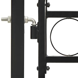Portail de clôture ASSEN à double porte avec arc en acier 400x175 cm 645607645607