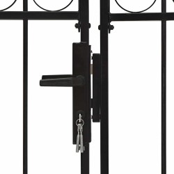Portail de clôture ASSEN à double porte avec arc en acier 400x175 cm 645607645607
