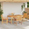 Ensemble de salle à manger pour jardin 5 pc Marron 645617645617