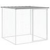 Poulailler avec toit gris clair 1003x98x90 cm acier galvanisé 645619645619