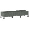Jardinière avec Roues Gris clair 120 x 40 x 33 cm PP 645627645627