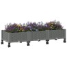 Jardinière avec Roues Gris clair 120 x 40 x 33 cm PP 645627645627