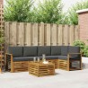 Ensemble de canapé d'angle 6 pcs Naturel et Anthracite 645629645629