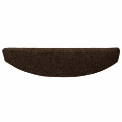 Tapis d'escalier auto-adhésifs 15 pcs Marron 80 x 24,5 x 3,5 cm 645631645631