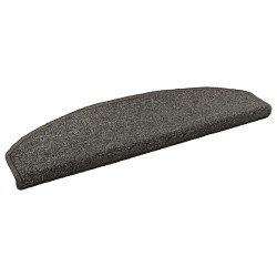 Tapis d'escalier auto-adhésifs 15 pcs Gris foncé 645632645632