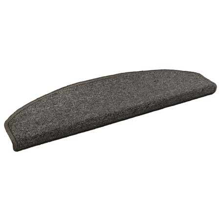 Tapis d'escalier auto-adhésifs 15 pcs Gris foncé 645632645632