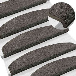 Tapis d'escalier auto-adhésifs 15 pcs Gris foncé 645632645632