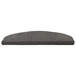 Tapis d'escalier auto-adhésifs 15 pcs Gris foncé 645632645632