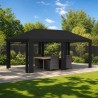 Housse de Gazebo 6 x 3 m Noir Polyester 190 gsm 645637645637