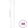 Guirlandes lumineuses 8 pcs 50 cm 288 LED bleu 645638645638