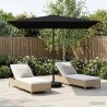 Parasol de jardin avec base 200 x 300 cm Polyester 645640645640