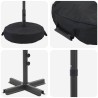 Parasol de jardin avec base 200 x 300 cm Polyester 645640645640