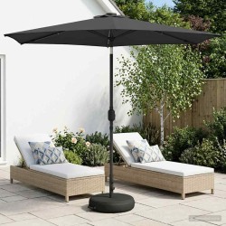 Parasol de jardin avec lumières LED et base 270 x 270 cm 645641645641